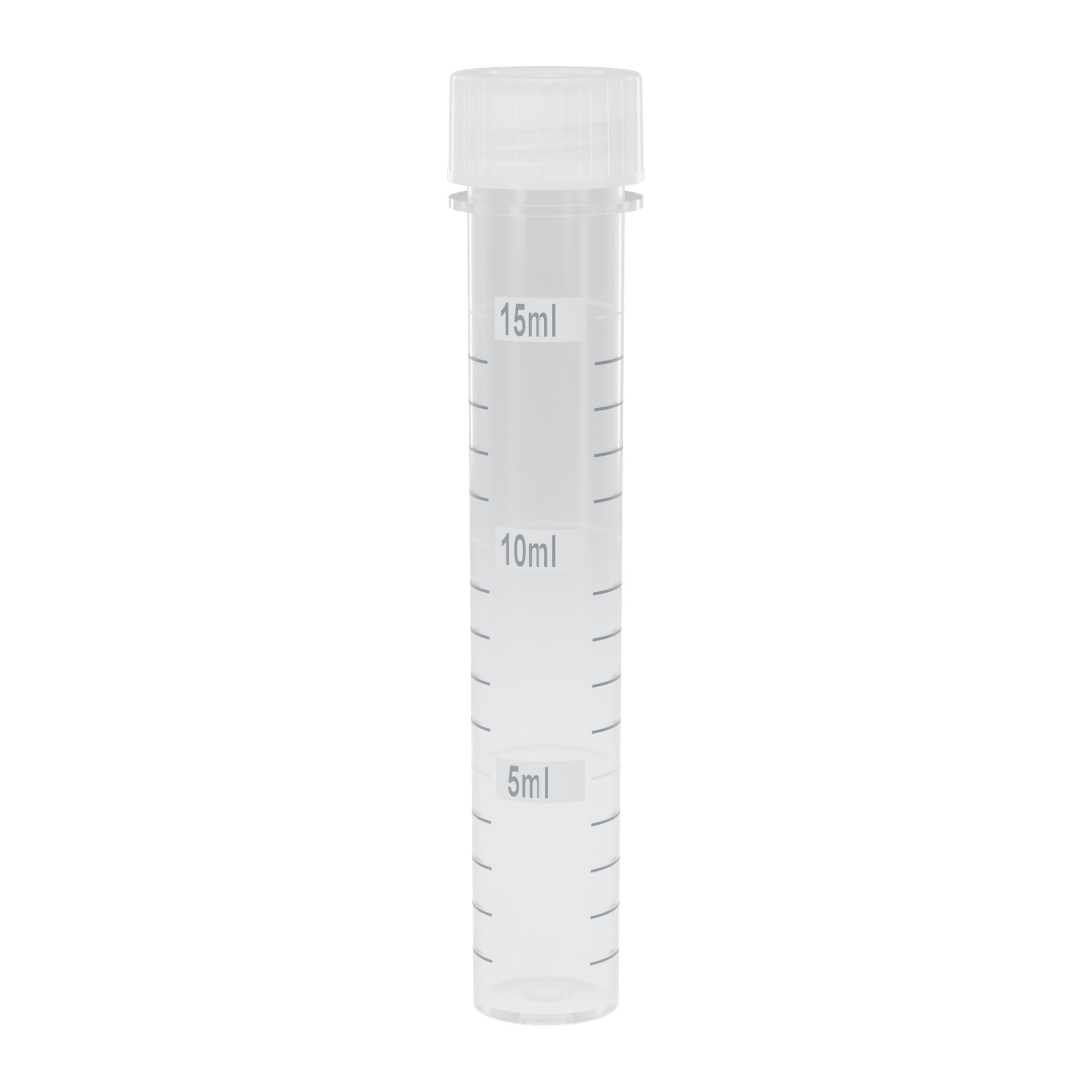 Digestion Vessel - 15ml Class A w/Natural Screw Cap, Flat Bottom