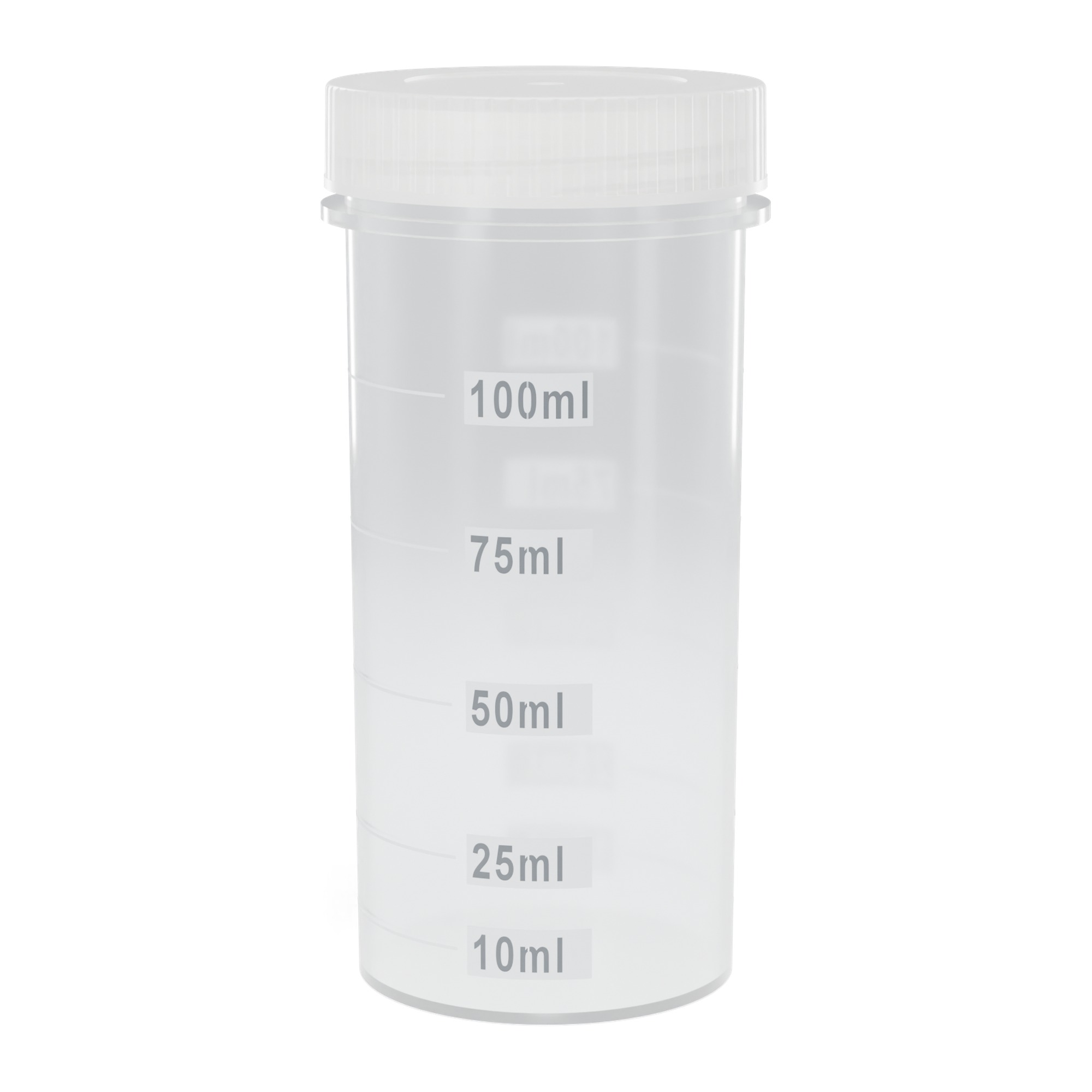Digestion Vessel - 100ml Class A w/Natural Screw Cap, Flat Bottom